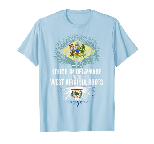 Delaware Home West Virginia Roots State Tree Flag - Camicia regalo Maglietta