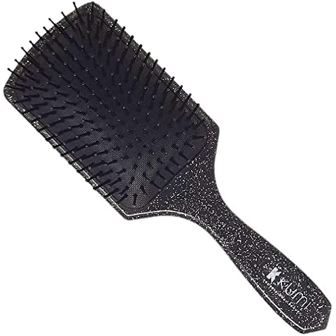 Kumi Professional Large Glitter Paddle Brush - Detangling Wet or Dry Styling Hairbrush Cover