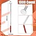 Therwen 1000 Count 21 Degree Framing Nails Full Round Head Collated Framing Ring Shank Hot Dipped Galvanized Nails Plastic Row Fixed for All Pressure Treated Lumber(3-1/2 Inch X 0.131 Inch)