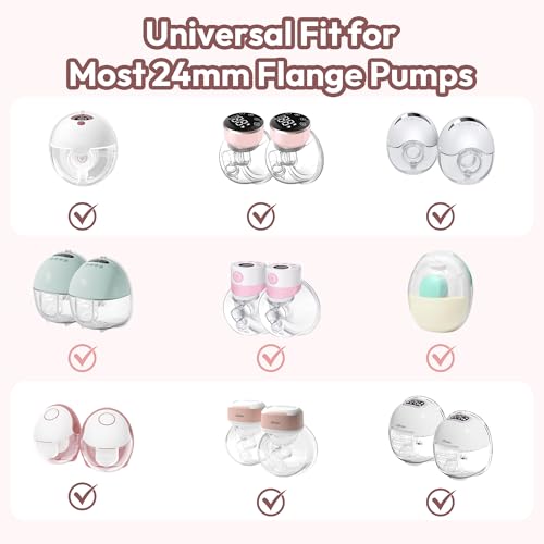 2 PCS Extractor de Leche Rosa Manos Libres miniatura 6