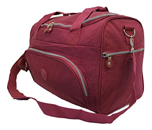 Bolsa De Viagem Academia Com Chaveiro Pompom Skeet Bordo- Cruzeiro