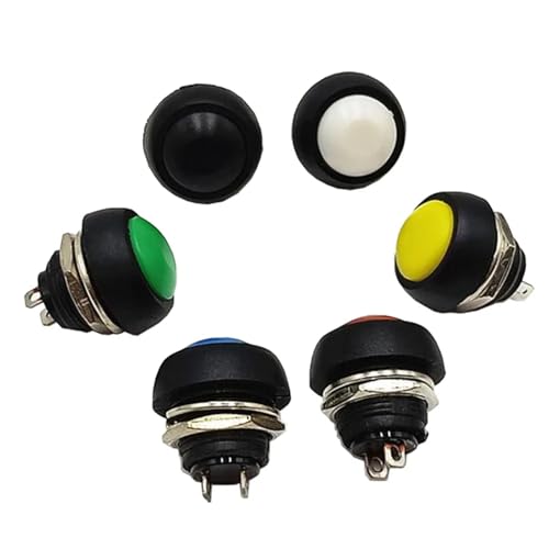 Interruptor pulsador momentáneo PBS-33B ideal para paneles de control domésticos y simulación 3