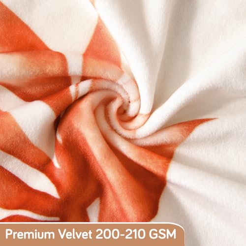 Image of HOKIPO Premium Printed Velvet Elastic Dining Bench Cover, Amber Serene Flora (AR-5798-D3)