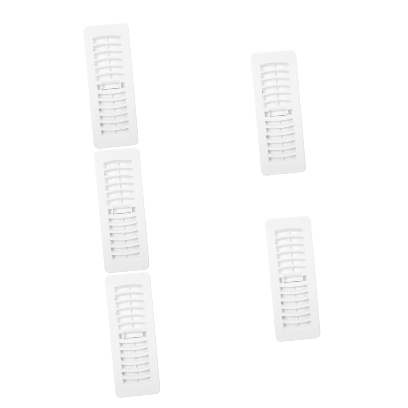 Ventilation pour climatisation à débit ajustable, lot de 5 bouches blanches pour confort optimal
