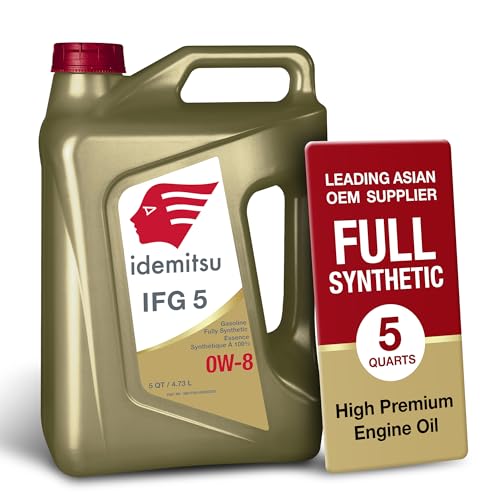 Idemitsu IFG 5 0W-8 Fully Synthetic Engine Oil (5 Quart)