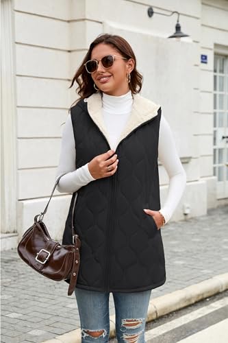 Women Long Puffer Vest - image 2