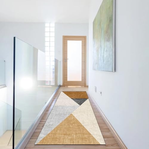 Alfombra antideslizante de pasillo naranja 40x300 cm para evitar resbalones 6