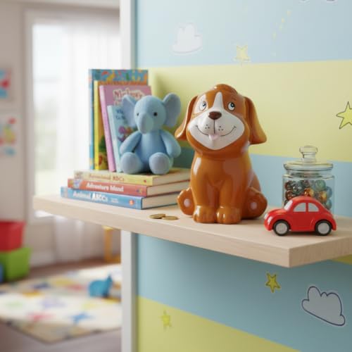 Tirelire en céramique pour chien decorative en format compact - 5