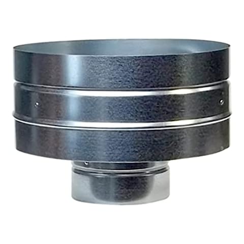 FOXY METAL FABRICATION Anti-Downdraught Chimney Cowl To Fit 6" Flue Pipe Cover