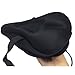 LIVEHITOP Gel Bike Seat, Most Comfortable Soft Narrow Bicycle Saddle Cover Cushion with Water Resistant Cover Bag for Indoor Outdoor Cycling.