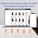 Fitdays Smartes Körpermaßband mit Bluetooth & LED-Bildschirm | Körperfett-BMI-Messung + App-Tracking für Fitness/Abnehmen | Automatisch Einziehbar & Tragbar (Lila)