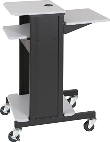 Balt Adjustable Presentation Cart, 18W X 30D X 40-1/4H, Black/Gray #TOP2