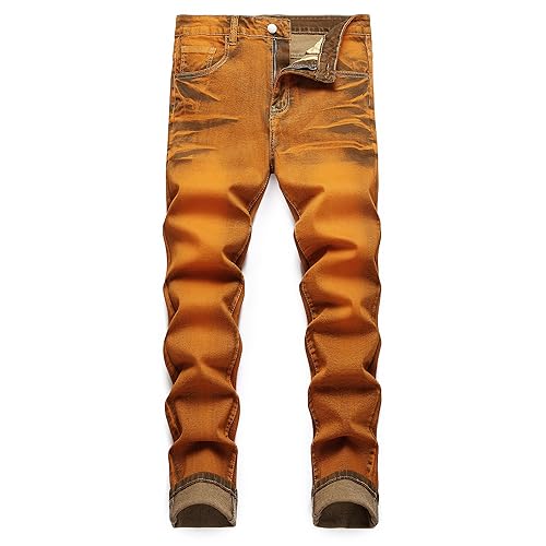 Men's Slim Fit Stretch Jean Blue Or Black Comfortable Soft Ripped Pants Demin