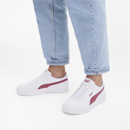 Image of Puma Womens Carina Lux L White- WhiteSneaker