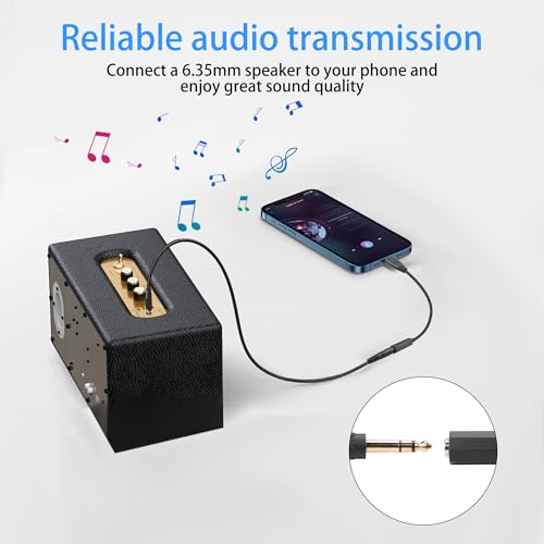 Cable adaptador de audio USB C a Jack 6.35 mm miniatura 6