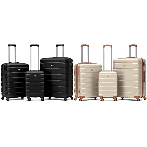 Flight Knight Lightweight 4 Wheel ABS Hard Case Suitcases Cabin & Hold Luggage Options Approved For Over 100 Airlines Including easyJet, British Airways, RyanAir, Virgin Atlantic, Emirates & Many More