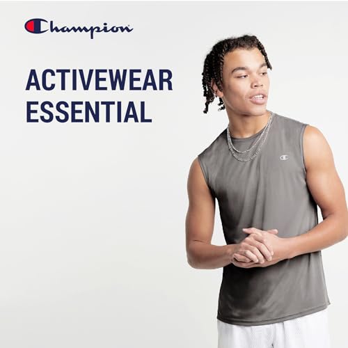 Champion Big and Tall Sleeveless Shirt for Men – 2 Pack Performance Muscle Shirt - image 3