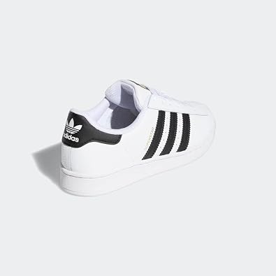 adidas Originals Unisex Child Superstar Sneaker, White/Black/White, 3 Little Kid US