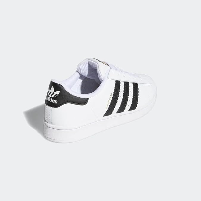 adidas Originals Unisex Child Superstar Sneaker, White/Black/White, 3 Little Kid US