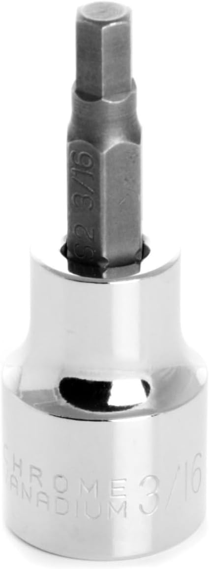 Performance Tool W38877 3/8-Inch Drive Hex Bit Socket, 3/16