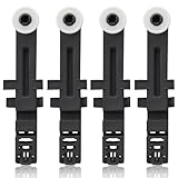 W10571738 Dishwasher Upper Dishrack Adjuster and Wheel Assembly Replacement for Whirlpool Maytag Dishwasher PS11756470, WPW10571738,AP6023130, 3449627 (4pack)