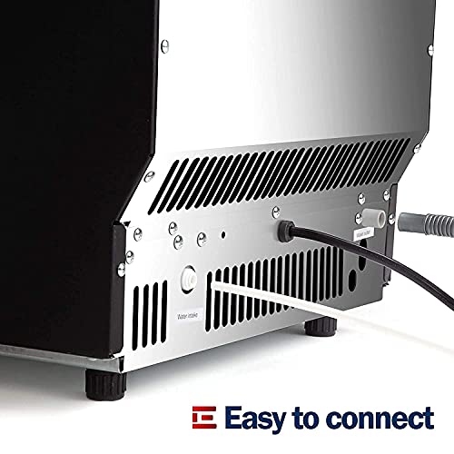 Euhomy Commercial Ice Machine, 150lbs/24H Stainless Steel Under Counter ice Machine with 33lbs Ice Storage Capacity
