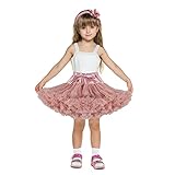 BEAUTY DY Tutu Toddler, Petticoat Toddler Pettiskirt Tutu Skirt for Baby Girls(Black/Pink/White/Red/Wine Red), Medium