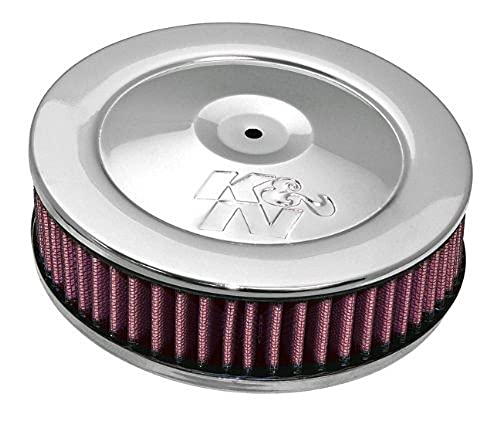 Filtre à air rond optimisant la ventilation interne grâce à son évent de 3 pouces