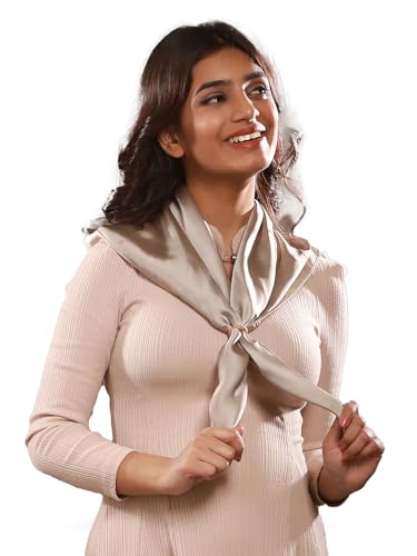Image of Printed Poly Silken feel Scarf Stole for Women | Stylish, Soft, & Lightweight | Satin Feel Neck Scarf, Hair Scarf, Head Scarf for Women