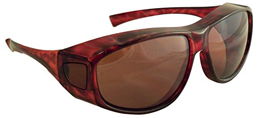 Ideal Eyewear Sun Shield Fit Over Sunglasses with Blue Blocker HD Driving Lens - Wear Over Prescription Glasses Men or Women