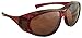 Sun Shield Fit Over Sunglasses with Blue Blocker HD Driving Lens - Wear Over Prescription Glasses