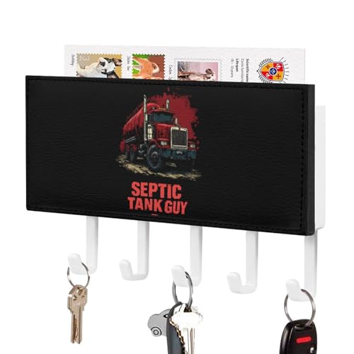 Septic Tank Guy Trucks Wall Mount Key Holder with 5