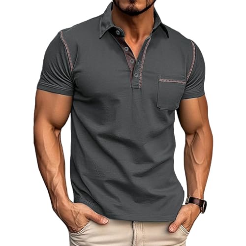 Polo homme en coton à manches courtes le t-shirt d'été classique