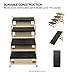 MEWANG Wood Pet Stairs & Ramp for Small/Medium Dogs and Cats, Aging Pets – 3-in-1 Foldable, Portable, Non-Slip Pet Ladder for Tall Beds, Couches,Cars–Holds Up to 220 lbs (31.5
