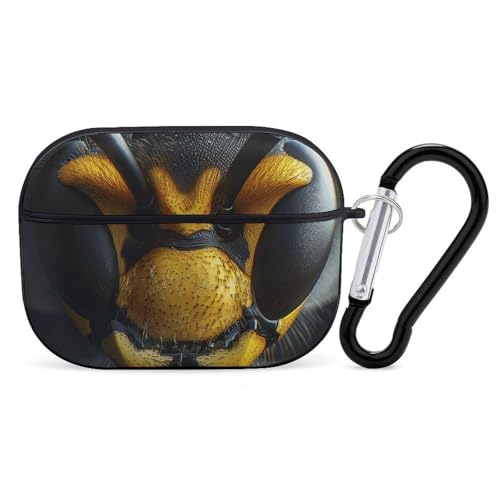 Airpod Pro ��2����/��1����p �u���b�N���X�v�t�F�C�X�P�[�X�J�o�[ �ϏՌ��ی�P�[�X �L�[�`�F�[�������O�t�� ���h�~ �n�[�h PC �t���h���b�v�w�b�h�z���P�[�X �j�����p �u���b�N