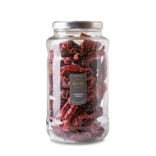 Tenuta Padì, Peperoni Cruschi Interi In Vetro, Peperone Di Senise Igp, Già Fritti In Olio Extravergine Di Oliva