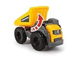 Dickie Toys 203725005 VOLVO Mack Truck Laweta i 2 pojazdy budowlane: wywrotka, ładowarka, przyczepa do sprzęgania, ruchome części, długość 32 cm, do zabawy w piaskownicy dla dzieci od 3 lat