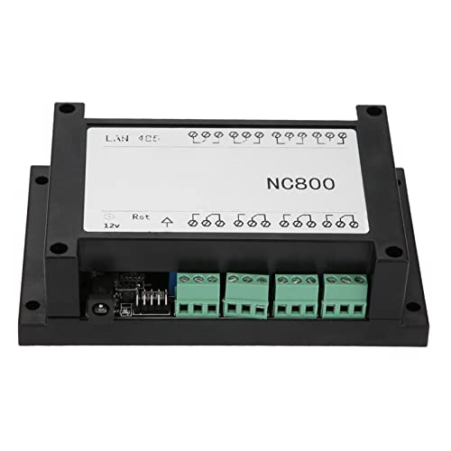 FTVOGUE Contrôleur de Relais à 8 Canaux avec Ethernet/IP pour Maison Intelligente, Module de Relais 10 A AC, Contrôle Réseau pour Systèmes d'automatisation (BLACK)