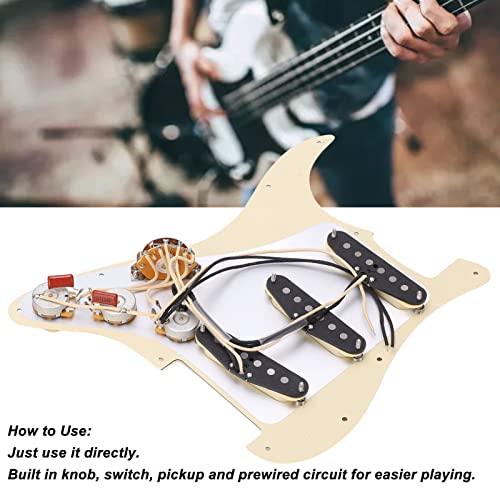 Pickguard précâblé Pickguard pour guitare Pickguard précâblé 3 kit de jeu à simple bobinage Accessoire pour instrument… - Les Beatles, Paul McCartney, John Lennon, RIngo Starr, George Harrison Pickguard précâblé Pickguard pour guitare Pickguard précâblé 3 kit de jeu à simple bobinage Accessoire pour instrument… – Image 3