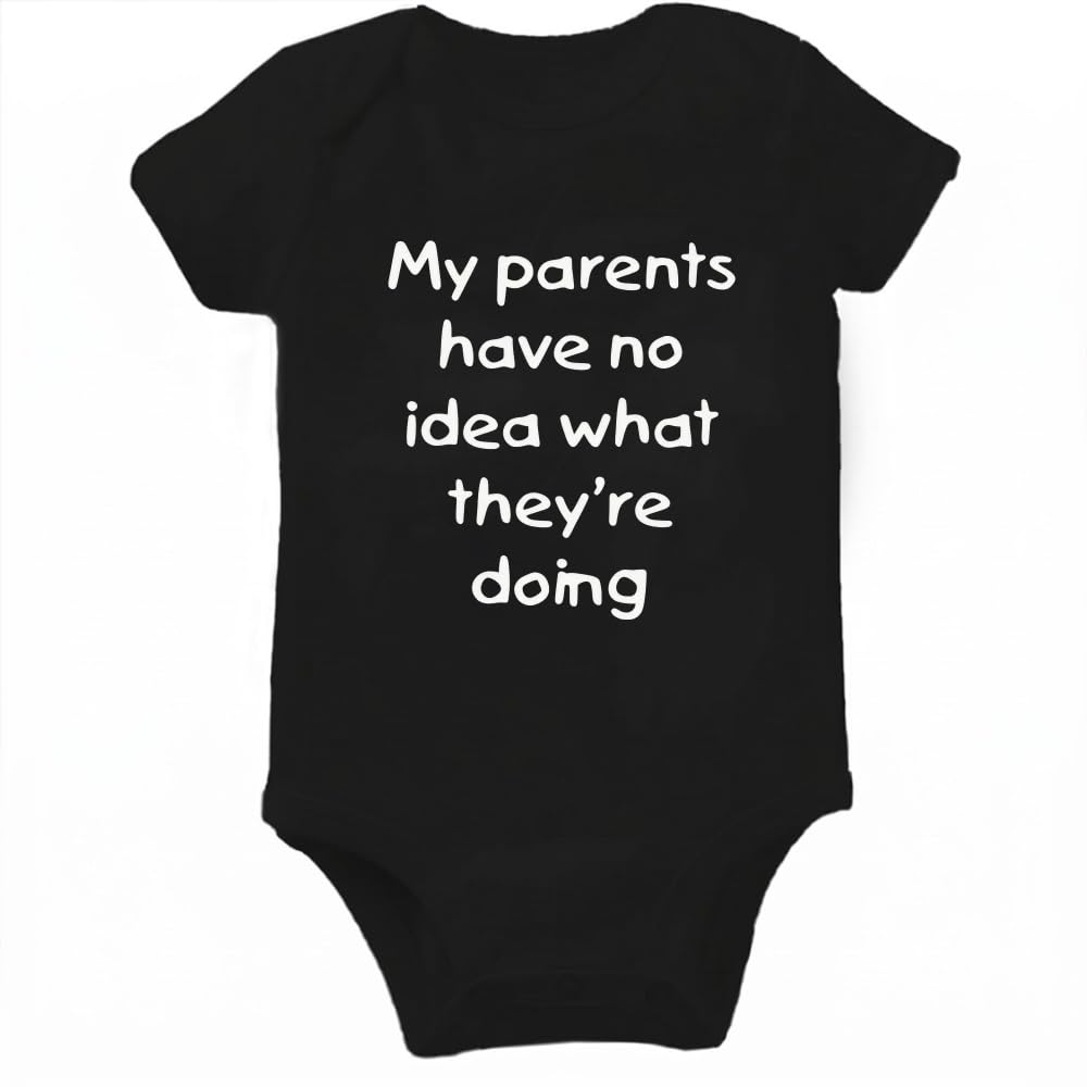 Rocksir Funny Slogan Super Soft Cotton Comfy Baby Short Sleeve Bodysuit