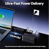 WAVLINK Stacja dokująca USB4 do profesjonalnej kreatywnej pracy, pojedynczy wyświetlacz 8K lub potrójny 4K, PD 130 W, USB4 40 Gbps, USB-C 20 Gb/s, obudowa SSD NVMe M.2 20 Gb/s z wentylatorem