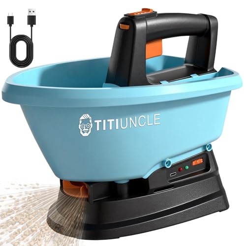 3L Electric Seed Spreader Handheld for Lawns, 7.2V Battery Powered