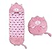 SSWJT Sac Couchage Enfant, Sac De Couchage Et Oreiller - 2 En 1, Pliable Et Lavable Sac De Couchage/Pyjama, Convient Pour Le Camping En Plein Air, HôTel, La Pause DéJeuner à L'éCole