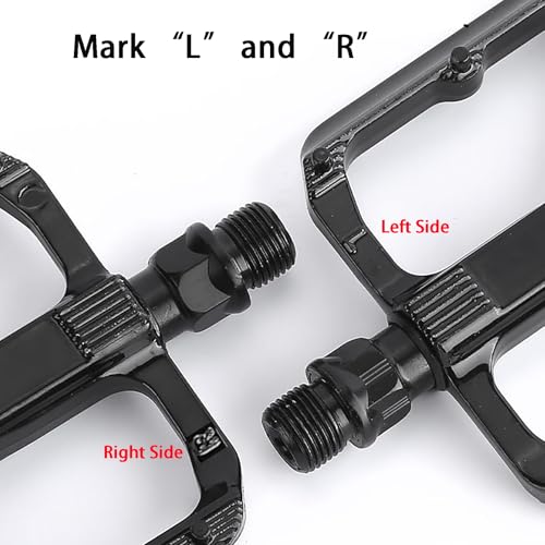 Bike Pedals, Mountain Bike Pedals 9/16” for Road and Mountain Bicycle Lightweight - Thumbnail 3