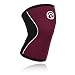 Rehband Rx Knee Support 5mm - Medium - Burgundy - Expand Your Movement + Cross Training Potential - Knee Sleeve for Fitness - Feel Stronger + More Secure - Relieve Strain - 1 Sleeve