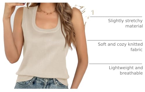 Image of Saodimallsu Women's Ribbed Knit Sweater Vest