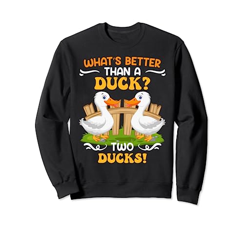 What´s better than 1 Running Duck? 2 Running Ducks Duck Love Sweatshirt