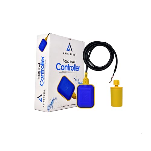 Image of AMPEREUS Fully Automatic Water Tank Controller Sensor | Motor On /Off System Float Switch | Smart Water Level Control Auto Cut Off Sensor with 2 Meter Wire (Pack 3)