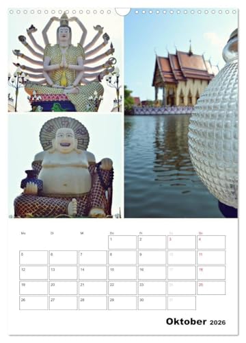 Calendrier Thaïlande 2026 évite les murs vides grâce à son format poster vertical