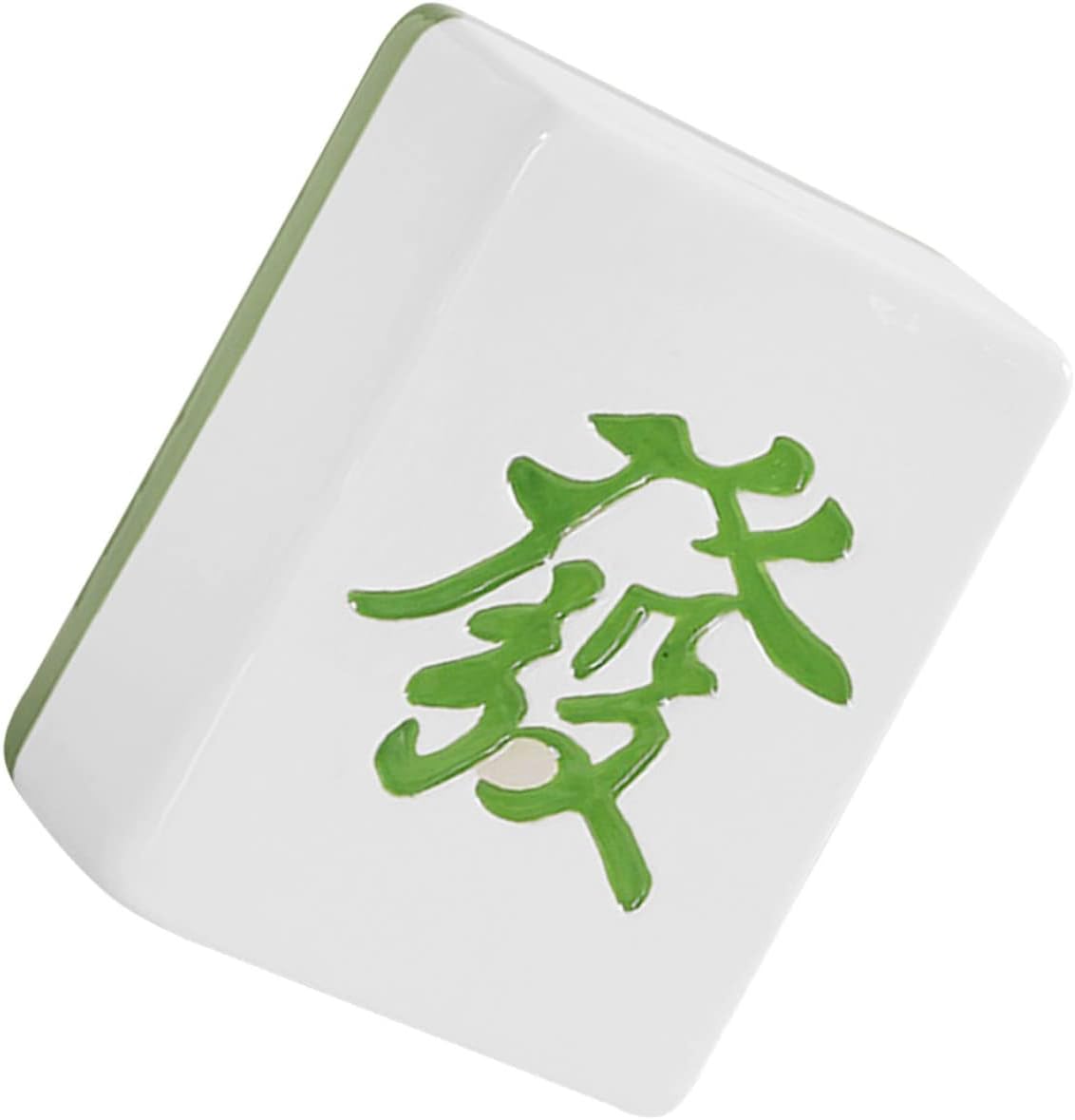 DECHOUS Mahjong Piggy Bank for Boy Girl and Adults Cute Money Saving Jar for Home and Office Decor Flat Base Design for Coin and Bill Storage Creative Gift Green